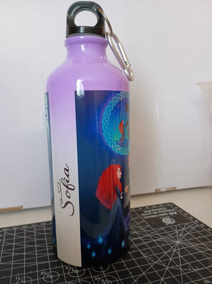 Botella de agua con nombre y diseño Personalizado