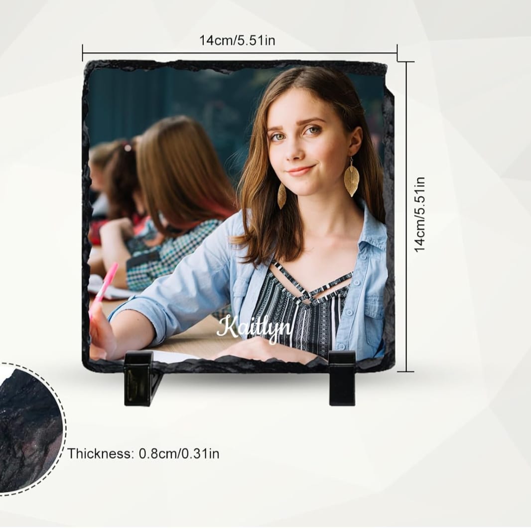 Piedra pizarra Personalizada  Con soporte