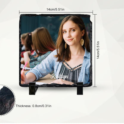 Piedra pizarra Personalizada  Con soporte