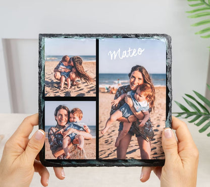 Piedra pizarra Personalizada  Con soporte