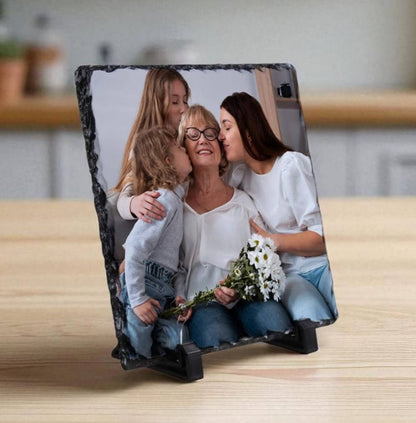 Piedra pizarra Personalizada  Con soporte