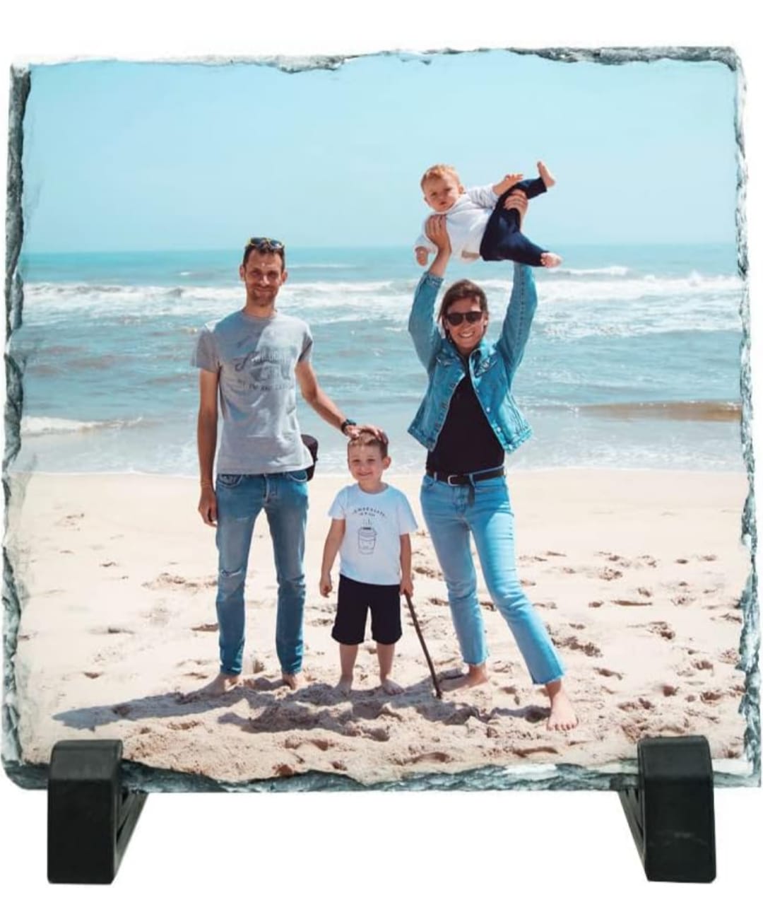 Piedra pizarra Personalizada  Con soporte