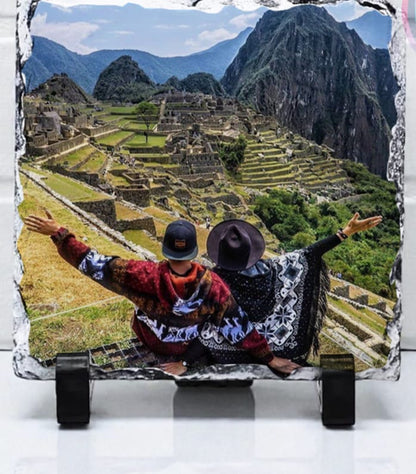 Piedra pizarra Personalizada  Con soporte